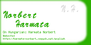norbert harmata business card
